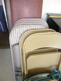 Folding Chairs/ some padded