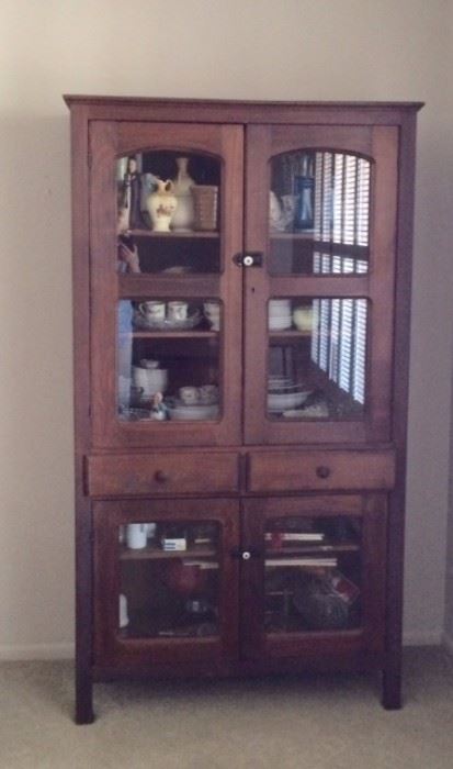  Antique pie safe cabinet