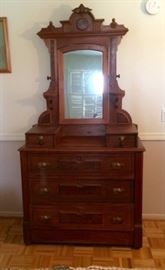 Eastlake Victorian antique dresser. 1890-1910