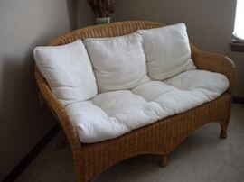 Wicker sofa/loveseat