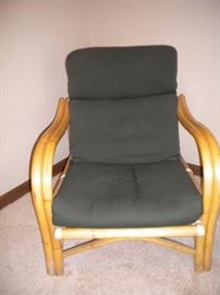 Bamboo chair and cushion