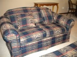 Living room set - sofabed, loveseat, chair and ottoman