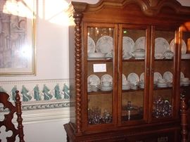 Beautiful lighted china cabinet