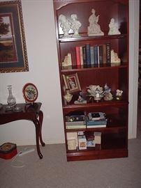 Pair of Hooker Mahogany lighted bookcases