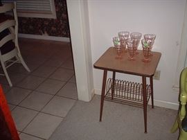 Mid-century record table