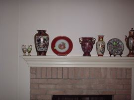 Oriental vases and plates