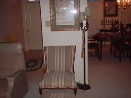 Nice occasional chair and footstool