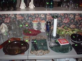 Marble serving plates