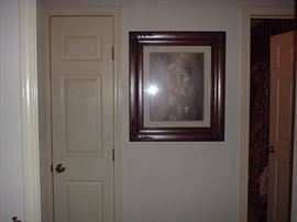 Many beautifully framed pictures