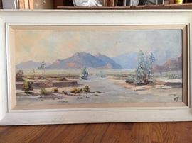 Berg landscape painting, San Diego county, probably 1940s.