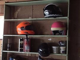 Near-new helmets.  Everything here for sale.