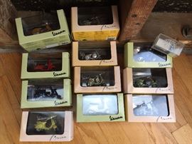 Die-cast scooter models.  Lots of these!