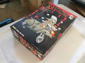 "Mods" scooter model to build.  Cultural artifact!