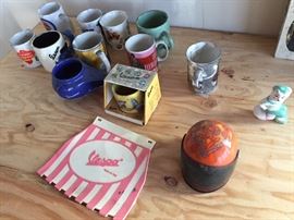 More scooter mugs and bits.  Soot wipes off.