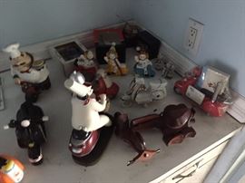 Scooter toys, nick-nacks, and chotskies