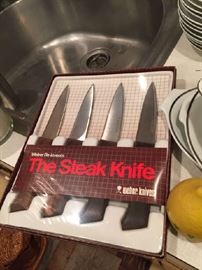 Weber knife set NIB