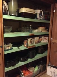 Appliances and cast iron, ball jars