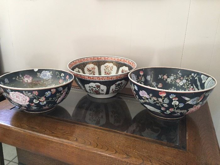 Handpainted bowls from Hong Kong