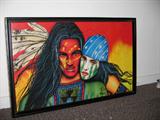 Numbered print on canvas. Artist Peters