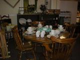 Maple Table. 6 Windsor Style Chairs. Chairs and Table will be sold seperately.