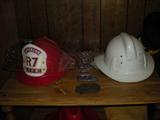 Fire Fighters Helmet with face guart, belt buckles