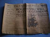 1918 Cleaveland Press World War I Daily Paper