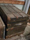 Trunk with Leather Handles on each end in great condition