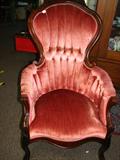 2 Rose carved chairs