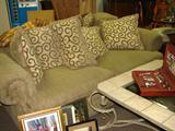 Loveseat and chair to match.
