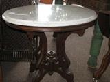 Walnut Top Side Table . Excellent condition.