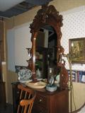 Gorgeous Rocco Style Victorian Era Mirror.