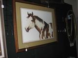 Reginald Jones Print. "Arizona Paint" Signed. Number could be under mat.
Tucson, Arizona is where artist currently lives. Has been painting western art for over 30 years.