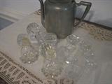 Knife Rests, Salt Cellers, Candlewick Candle Holder