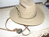 Vintage Hat with leather Chin Strap