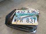2Boxes of car license plates