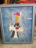 Signed Tweetie Bird and Sylvester