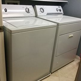 Washer and dryer in great condition hooked up and running