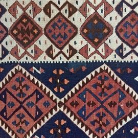 Another close detail of Kilim rug