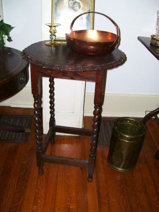 Nice old table with barley twist legs