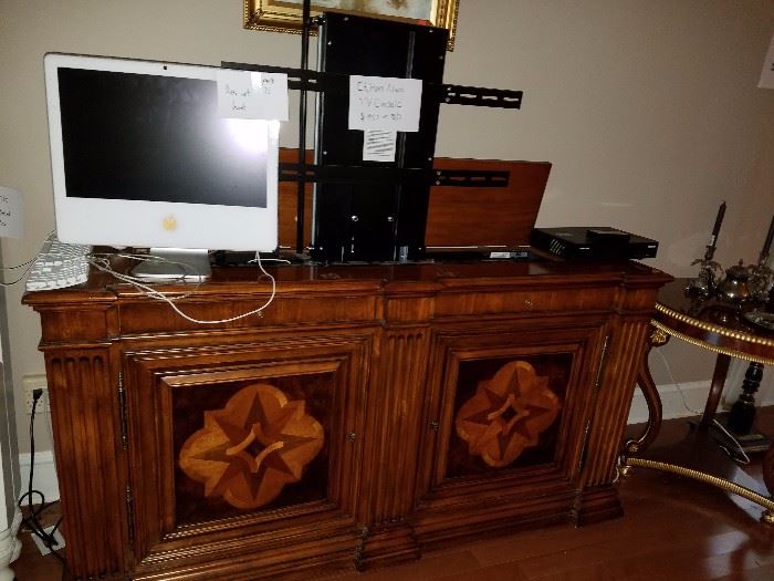 Ethan Allen Console TV table.....The unit is not functioning....the TV part is stuck in the open slot.  I do not know what is wrong with it.  These units cost well over a $1000 new.  Our price is $250  The Apple Computer does not boot up properly......Our price is $50.