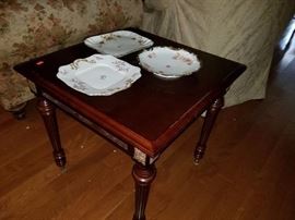 End Table $50   Three plates $20 for all