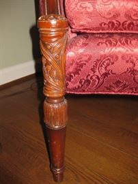 Detail of chair leg.
