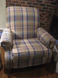 Nice pair of plaid recliners.     $200