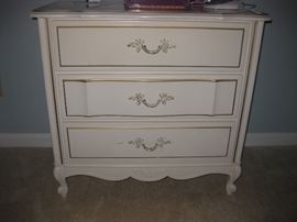 3 Drawer French Provencial Chest       $85