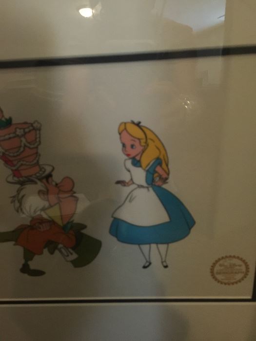 Alice in Wonderland Animated Cell Disney