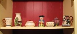 Lots of Torquay pottery.