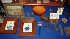 Heart collector with many heart shaped items, especially ironwork.