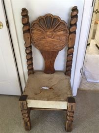 Rancho Encantado ca1950s carved chairs