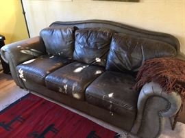 leather sofa