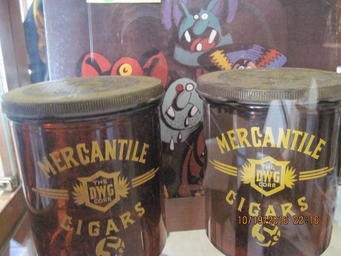 Mercantile Cigar jars